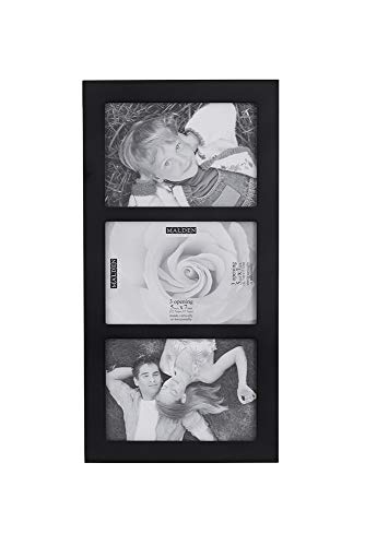 Malden 3-Opening Collage Frame, Displays Three 5X7 Pictures, Black #TOP1