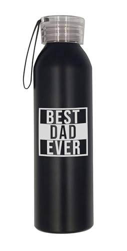 Gourde isotherme en acier inoxydable avec inscription « Best Dad Ever »