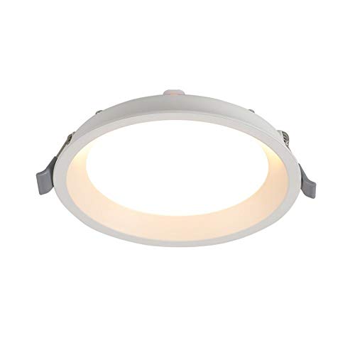 Wlnnes 22W LED encastré au plafond haut de gamme Lumières 2835LED Chip Intérieur Éclairage encastré Downlight Anti-Glare panneau de plafond Lumière Bande passante disque de pression AC85-265V