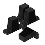 WATIIFUFU 4 Stück Kunststoff Kofferfüße 5cm Abriebfeste Ersatzfüße für Reisegepäck Stabile Gepäckbodenstützen Universell Kompatibel für Koffer und Taschen