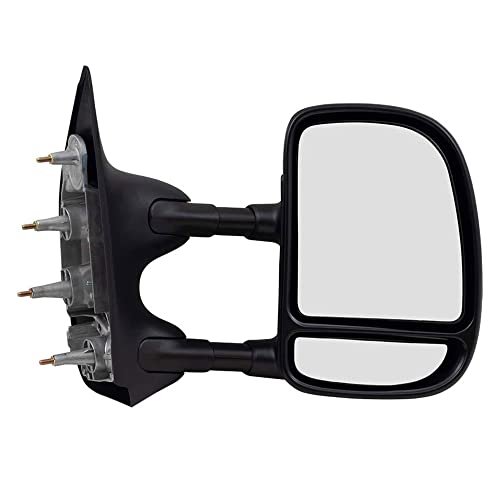 PartsFlow Manual Right Side Door Mirror For 2002-2016 Ford E-350 Super Duty/E-150/E-250/Econoline Van/Econoline/E-150 Club Wagon/E-350 Club Wagon/E-150 Econoline Club Wagon/E-250 Econoline