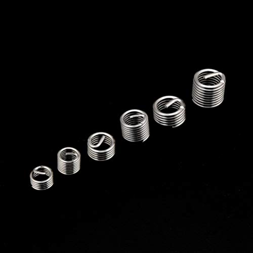 VILLCASE 30 Pcs Rosca FÃªmea Em AÃ§o InoxidÃ¡vel Serrilhado Inserir Kit de Sortimento de Porcas de E