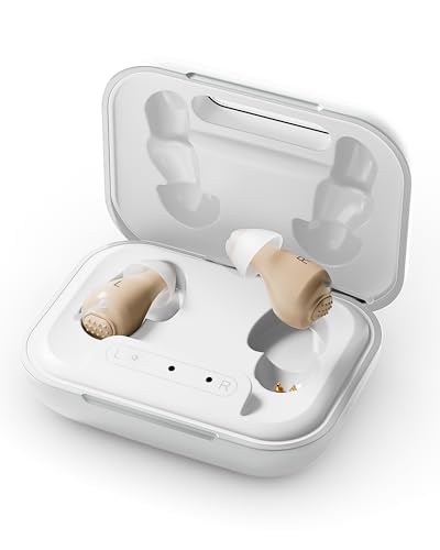 Hearing Aids for Seniors, Rechargeable OTC Hearing Aids with Noise Reduction, Providing Clear Sound...
