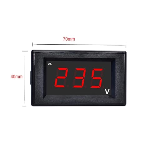 Voltmètre numérique AC LED intégré AC50-500V boîtier arrière - 4