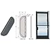 CRL 2-5/8" x 16" Opening Duranodic Bronze Finish Deluxe Mail Slot with Glass Channel Bar No Latch