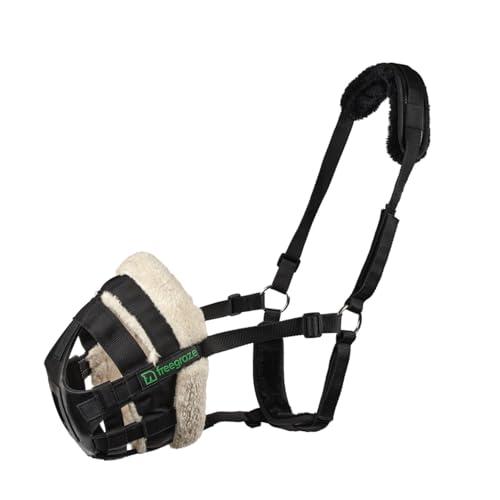 Shires FreeGraze Airflow Weidemaulkorb – Schwarz Full