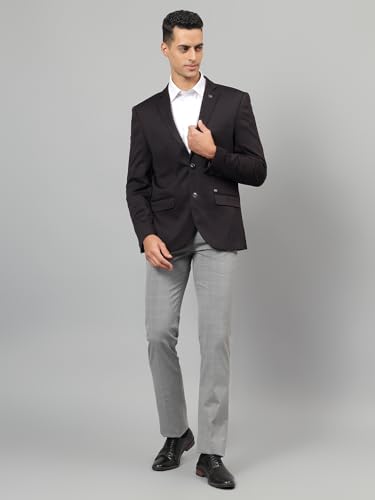 Image of Cantabil Solid Full Sleeves Notch Lapel Casual Blazer for Men | Casual Blazer for Men | Men Blazer for Casual | Blazer for Men Casual (P MBZC00061)