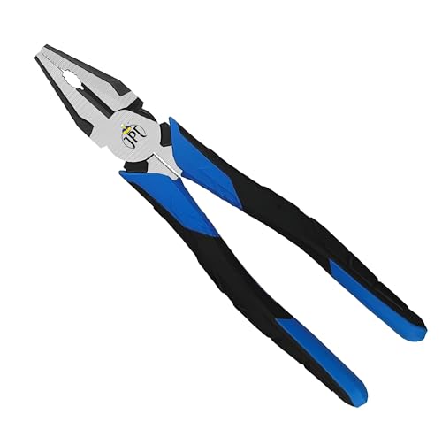 Image of JPT Pro cut Heavy Duty 8-Inch High-Leverage Side Cutting Pliers for Twisting, Clamping Screws, and Cutting Soft Metals like Copper and Aluminum