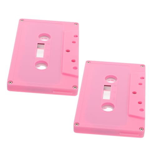 Totority 2pcs Retro Colorful Blank Cassette Tapes for Music Vintage Audio Cassettes for Recording Messages and Personalization