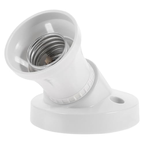 LALADEFIEE Douille d'Ampoule E27 Socle de Lampe Plafond en Bakélite Robuste Support de Lampe à Vis Cuisine Chambre et Magasin Installation Rapide