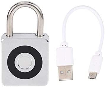 ARTSZY USB Smart Keyless Fingerprint Lock Valigia Antifurto Lucchetto elettronico Long Standby Lucchetto Intelligente in Lega