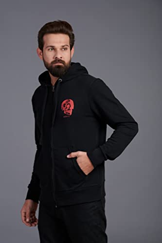 Image of Go Devil Regular Fit 100% Cotton Full Sleeves Winter Wear Stylish Trendy Printed Hoodies Sweatshirt for Men /Boys with Pockets for Everyday Use