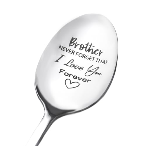 Brother Encouragement Gifts for Men Brothers I Love You Forever Spoon Gift for Men Big Little...