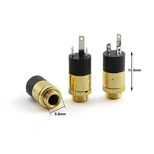 Adaptador Jack Panel Estéreo 3.5mm Macho a Hembra x5 miniatura 2