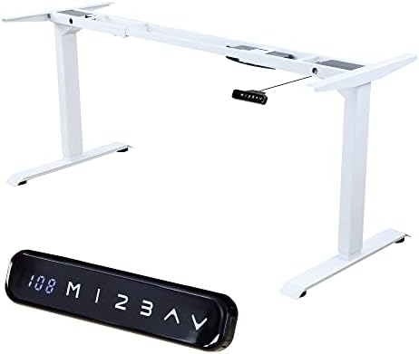 Albatros Bastidor de Escritorio Lift, Blanco, 2X Motores, Regulable eléctricamente en Altura con función de Memoria