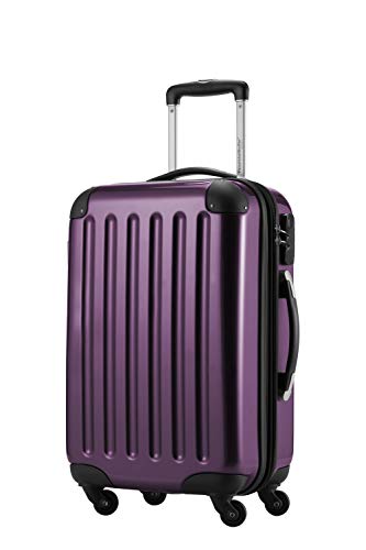 Hauptstadtkoffer® Handgepäck Aubergine Hochglanz hartschale Reisetrolley Bordgepäck Koffer