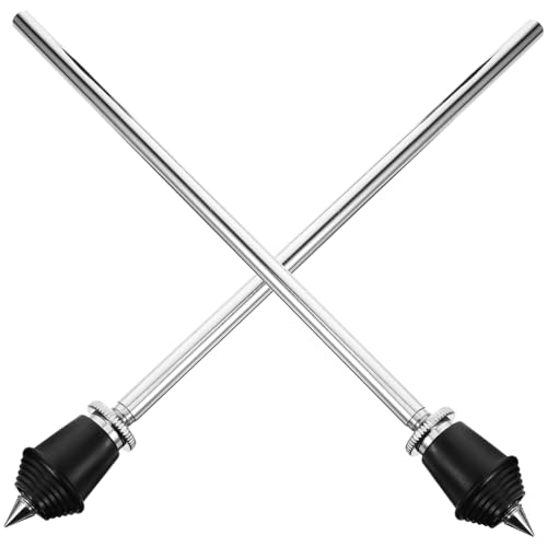 HANABASS 2Pcs Metal Drum Stand Bracket Tom Drum Holder for Percussion Instruments Performance Display Accessory for Snare and Bass Drums Finish