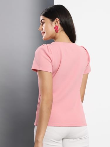 Image of Q - RIOUS Casual Solid Womens Regular Top