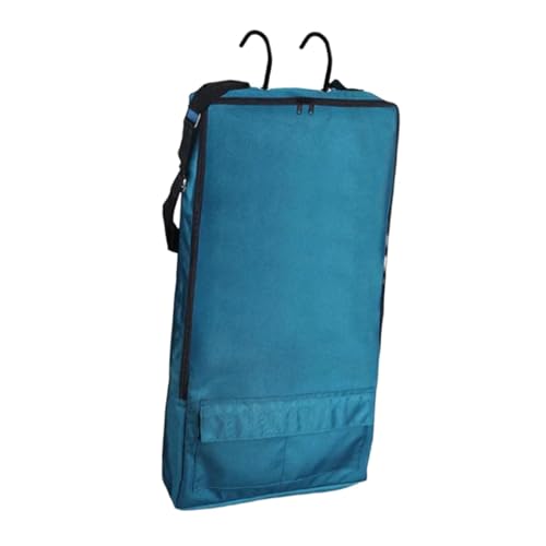 Menolana Bridle Bag with 3 Prong Tack Rack,Organizer Spacious Horse Tack Carry Bag Horse Bridle Bag for Equestrian Reins Bridles Bits, Blue