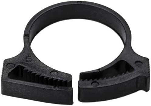 HellermannTyton SNP22GHS0M4 Snapper Hose Clamps.933/1.079 Min/Max Diameter, PA66GF13%, Black, 1000/pkg