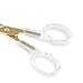 SIRMEDAL Stylish Acrylic Gold Stainless Steel Premium Multipurpose Scissors for Office Home School Art Craft (6.5 Inch)