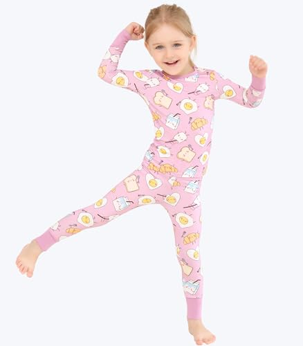 Image of Toddler Boys Girls Clothes Viscose from Bamboo Long Sleeve Top and Pants Clothing Set Soft 2Pcs Kid Outfit