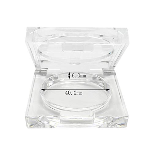 4 Pcs Transparent Empty Powder Case Refillable Cosmetic Container Jar for Makeup Shading Powder Blush Eyeshadow, 4.5g3