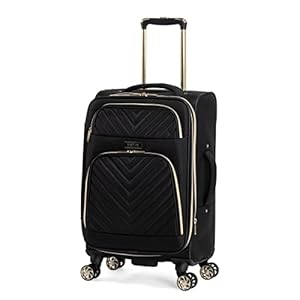 Kenneth Cole REACTION Chelsea Chevron Quilted Luggage, Black, 20-Inch Carry On