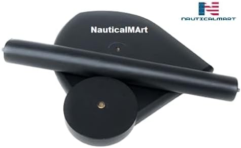 Miniatura 5 de NauticalMart Soporte de casco de madera negro Soporte de exhibición - Casco medieval de armadura