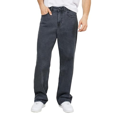 Image of Styli Men Balloon Fit Jeans with Pocket Construction | High-Rise Relaxed Fit Denim Pants | Comfortable Casual Everyday Wear | Stylish Wide-Leg Denim for Smart Casual Outfits