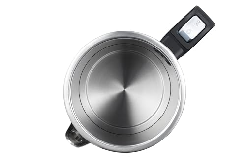 Arzum AR3143 Teacharm Teemaschine, Grau, 1800W Elektrischer Teebereiter Mit 1,8 Liter Wassertank, 1 Liter Glaskanne Und Doppelheizsystem