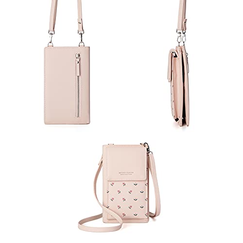 Myfriday Small Leather Shoulder Bag, Crossbody Bag Cellphone Wallet Purse Lightweight Crossbody Handbags For Women #TOP1