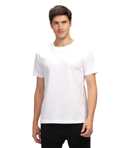Image of Men T Shirt Cotton Round Neck | Solid Cotton Tee Half Sleeve | Breathable Casual T Shirt for Men | Stylish Round Neck Casual Wear | 12 Colors
