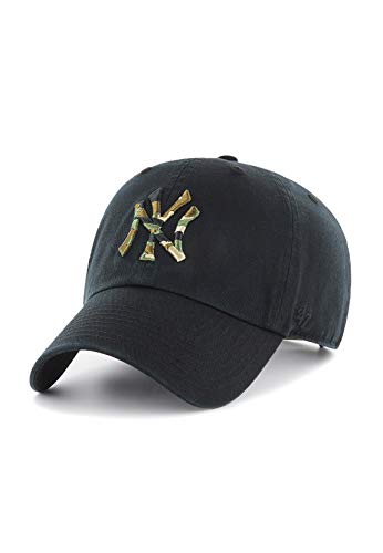 Casquette NY noire '47 Brand ajustable avec logo camouflage Yankees pour look streetwear