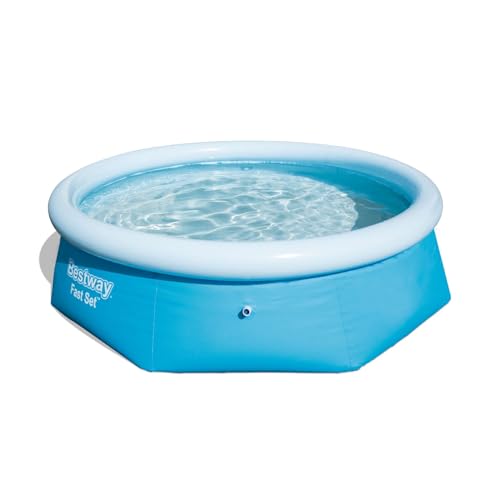 PISCINA INFLAVEL GRANDE 2300 LITROS 2,44M COM BORDA FAST SET INFLAVEL