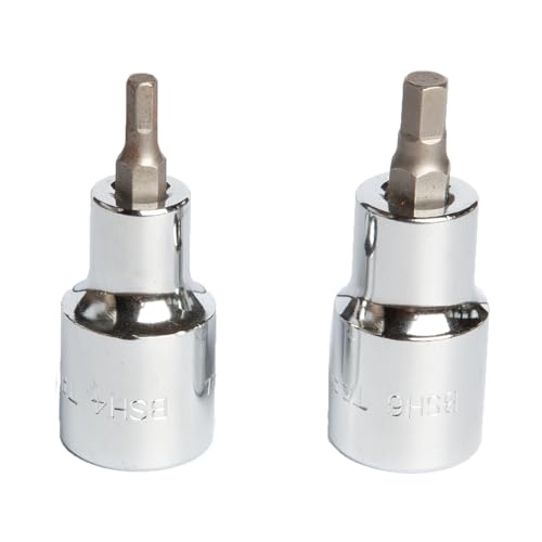 Image of Taparia Hex Bit Socket BSH 4mm / 6mm set of 2 pc, inch Square Drive, 4mm & 6mm, Allen Hex Socket - Suitable for Automotive, Industrial & DIY Applications.