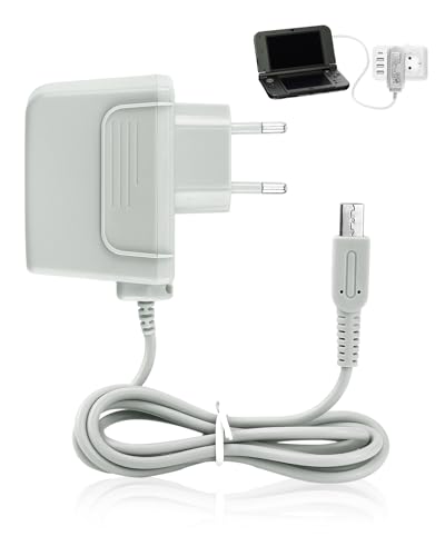 Chargeur pour Nintendo New 3DS XL Adaptateur Chargeur pour Nintendo 3DS/3DS XL/2DS/2DS XL/DSi/DSi XL/NDSI Consoles 100-240V Charger Power Portable avec Câble...