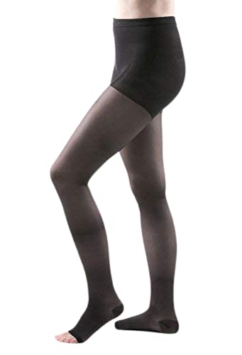 Allegro 15-20 Essential 14 Sheer Sheer Support Compression Pantyhose - Women's Compression Hose with Open Toe for Support