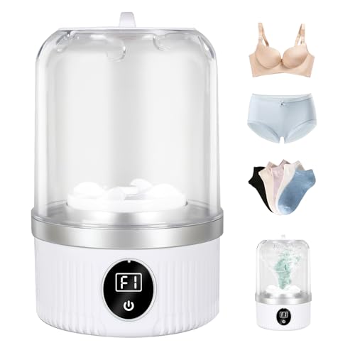 Opiniones de lavadora de ropa Fdit los 10 mejores. 46 Lavadora de ropa interior, mini lavadora portátil para viajes, recámara y campamento, recargable por USB, lavado suave para sujetadores, calcetines, ropa de bebé, compacto para...