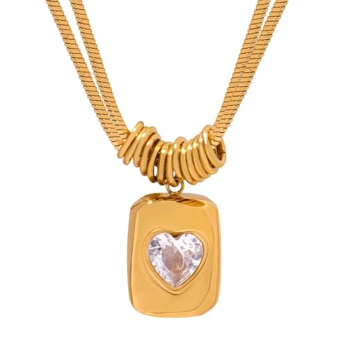 Image of 18k Gold Plated Vintage Dainty Pink Gemstone Bow Pendant Necklace Women Court Style Oval Cut Zircon Necklace