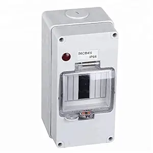 AANIJ IP66 56CB4N 4ways Gray Waterproof Electrical Plastic Box dc Circuit Breaker Switch Enclosure