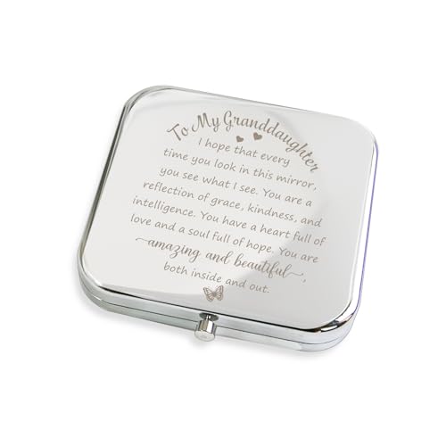 GLINTZ to My Granddaughter - You're Amazing and Beautiful - Pocket Mirror,...