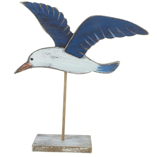 Alipis Estatua de Gaviota de Madera Vintage Adorno Artesanal Único para Decoración de Hogar Oficina y Fiestas Figura Decorativa Elegante para Sala y Dormitorio