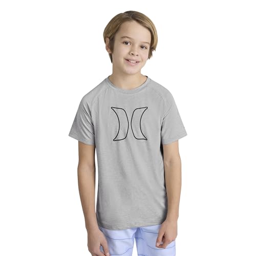 Image of Hurley Boys' Icon UPF 50+ Rash Guard Swim