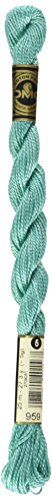 Hilo de Algodón Perla DMC 115 5-959, Color Verde Mar Medio, Tamaño 5 miniatura 1