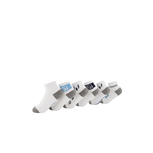 Image of Messi Boys' Lifestyle Ankle Socks, 6-pack, Soft & Stretchy, Comfortable