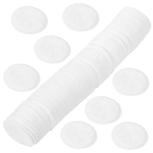IWOWHERO 100pcs Compact Cosmetic Pads Round Cotton Ovals for Face Makeup Remover Daily Use Travel Size