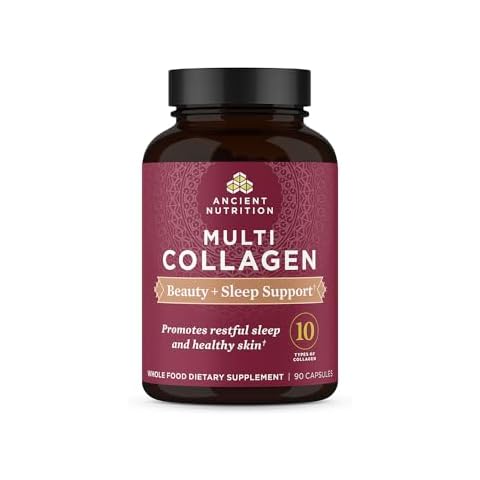 Ancient Nutrition Collagen Pills for Beauty + Sleep, 90 Ct Cover