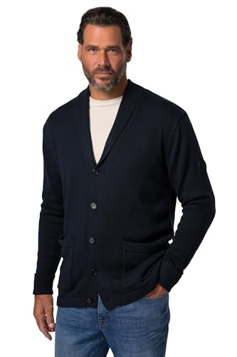 JP 1880 Herren große Größen Menswear L-8XL JP Aware Strickjacke, Nachhaltigkeit, recycelte Materialien, bis 7 XL Navy blau XXL 831172130-XXL