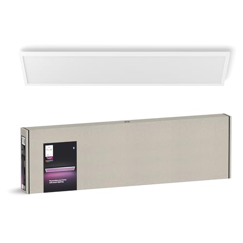 Philips Hue - Panel Led Inteligente Surimu, 60W-4150 lúmens, Luz Blanca de Cálida a...